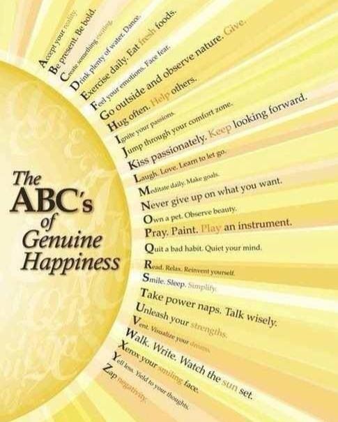 ABC's of genuine happiness
