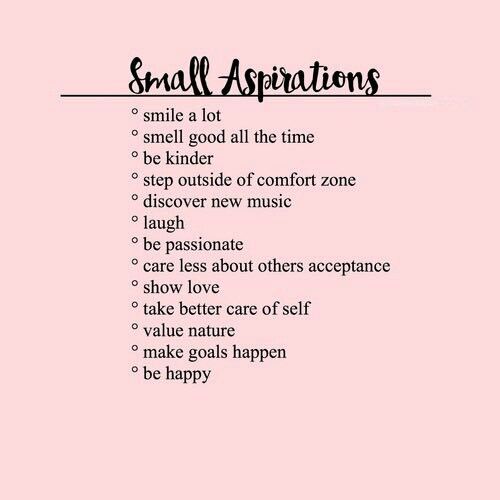 small-aspirations